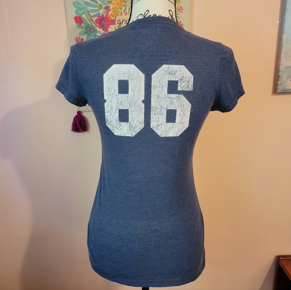 Victoria's Secret PINK Women's T-shirt, Blue/Pink, S, Y2K, Good Condition - Picture 6 of 12